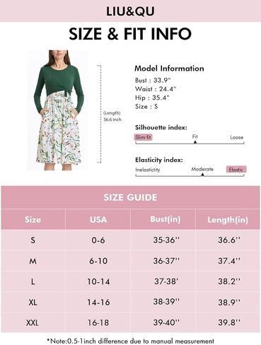 Liu & Qu Women's Maternity Nursing Dress Long Sleeve V-Neck Breastfeeding Clothes with Pockets Pregnancy Dresses in Saudi Arabia