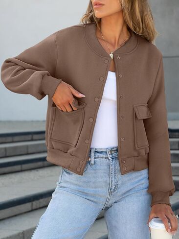 ANRABESS Women Cropped Jackets Long Sleeve Fashion Casual Varsity Bomber Jacket Coat 2024 Trendy Fall Outfits in Saudi Arabia
