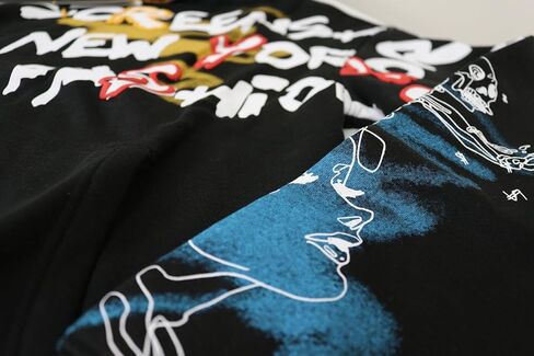 Screenshot-FLEECE هوديي 4202 رجل الحضرية الشارع الشهير مدينة نيويورك الكتابة على الجدران شارة مطرّزة كنزة صوف البلوز هوديي in Kuwait