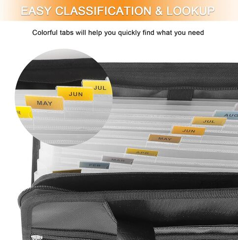 CCidea Expanding File Folder with 13 Pocket, Zipper Closure Accordion Document Organizer,Letter A4 Paper Document Accordion Folder（Green） in Saudi Arabia