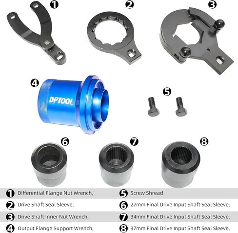 Rear Drive Axle Differential Installer Remover Tool Kit Compatible with BMW M2 M3 M4 M5 E70 E90 E91 E92 X3 X5 X6 RWD 4WD 7 Series Replace 335040 335050 335060 335080 230020 with 27/37 Teeth Socket in Saudi Arabia