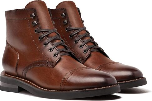 Thursday Boot Company Men's Captain Rugged and Resilient Cap Toe Boot, Brandy, 8 in Saudi Arabia