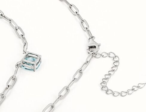 Elegant 18k Yellow Gold-Plated Sterling Silver Paperclip Necklace with 1.42ct in Saudi Arabia