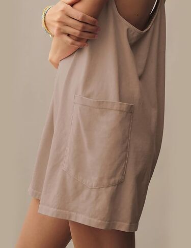 Yeokou المرأة السروال القصير الأمومة عثرة ملابس الشاطئ أساسيات بسط Racerback تجريب رياضي قصير حللا جيوب in Kuwait