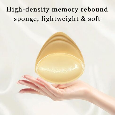 Bra Pads Double Sided Bra Inserts Women's Triangle Croppable Adhesive Breast Lift Bra Pad for Swimsuit Bikini Dress in Saudi Arabia