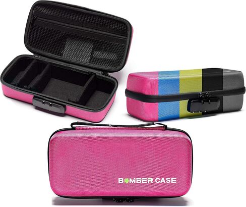 BOMBER CASE - Elite Series - Odor-Proof Lock Box with Customizable Interior - Durable, Flexible, and Secure - 9.5" x 4" x 3.5" - Black in Saudi Arabia