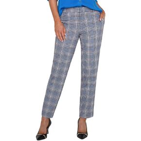 Liverpool Women's Kelsey Trouser Mid Rise Glen Plaid Knit