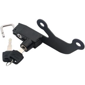 Motorcycle Helmet Lock, for Kawasaki NINJA 650 Z650 2017-2023, Anti Theft Lock Helmet Safety Lock Specific mounting Position, Keys 2PC (Black)