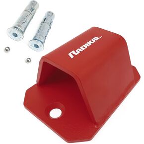 RADIKAL RK545R Security Anchor for Chain up to ø50, Safer with 2 Protected Expansion Bolts, More Visible, Anti Theft Floor and Wall Ground for Chain, Parking, Garage, Motorcycle, Trailer, Scooter Bike