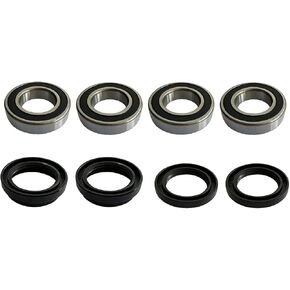 Front Wheel Bearings and Seals Kit Compatible with Yamaha 2004-2013 Rhino 700 660 450