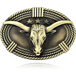 Western Novelty Belt Buckle for Men and Women, Fashion Cowboy/Cowgirl Flag Belt Buckles Gift for Many Occasions