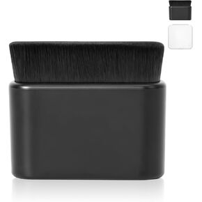Tire Shine Applicator Brush - Large Automotive Tire Dressing Applicator Brush,Vegan Tire Shine Brush with Protective Box for Auto Detailing Cleaning Service,Bigger Size (Black-M)