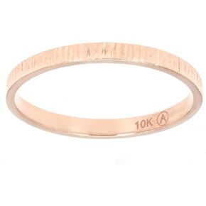 10K White Gold, Yellow Gold or Rose Gold 2mm Textured Band Ring - Wedding Band for Men and Women - 10k Gold Ring - White Gold Rings for Women - Gold Rings for Women - Rose Gold Rings for Women