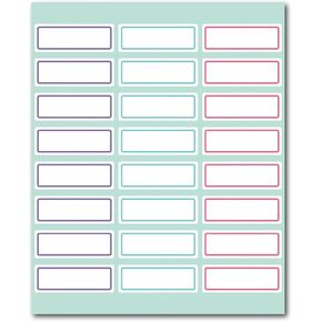 120 Count Rectangle Classification Labels Stickers File Folder Labels Adhesive Labels Name Labels Envelopes Labels Stickers Container Labels for File Folder Container Bottles, Color Random