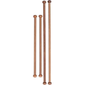 Rod Round Sandalwood Hanging Wooden,Wooden Dowel Rods Pin Decoration for Home Crafts and DIY Hook Stands Banner Pole Closet Holder Wooden Bar Clothes Rail 4 PCS