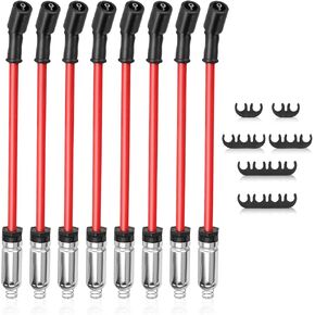 48322R 10.2MM High Performance Spark Plug Wires for Chevy Silverado Avalanche Tahoe Suburban/GMC Yukon Sierra/Cadillac Escalade/Hummer H2 Replaces# 88862397 748UU 748HH 748EE 12192133 9748UU 9748EE