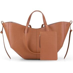 Tote Bag for Women, Faux Leather Tote Bag Fall Shoulder Bag Large Capacity Tote Handbags with Magnetic Closure