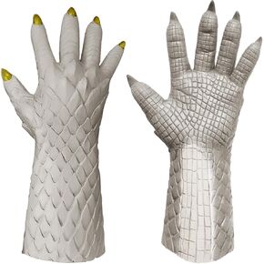Horrific Demon Hand Gloves Men Women Scary Monster Zombie Devil Long Gloves Prank Cosplay Halloween Claw Paw Gloves