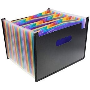 Penck Expanding File Folder 36 Pockets, Large Capacity Multicolored Portable Accordion A4 Document Organizer – Works on Letter Size and A4 Size for Home/Office/Business/Study