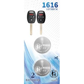 Replacement for Honda Key Fob Battery,CR1616 OEM Key Fob Battery fits (2005-2017 ) Civic Accord CR-Z CR-V Pilot Odyssey, Insight Crosstour Element etc