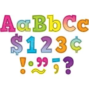 Teacher Created Resources Brights 4Ever Bold Block 4" Letters Combo Pack