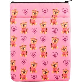 Yorkie Dog Book Sleeve Yorkshire Terrier Gifts Yorkie Dog Mom Gift Yorkshire Terrier Book Cover Dog and Book Lover Gift Dog Book Sleeve for Book Lovers (Yorkie)