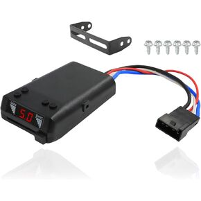Trailer Brake Controller Kit, Time-Delay Brake Controller for Trailers with 1-4 Axles, 8507120 Electric Plug and Play Brake Controller for Trailer