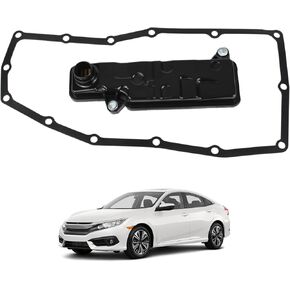 044-0430 Automatic Transmission Filter Oil Pan Gasket Kit Compatible With 2015-2020 Honda Accord Civic CR-V 1.5L 2.4L Replaces 25420-5LJ-003 254205LJ003 21814RJ2003