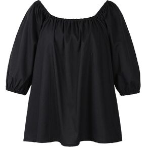 Renaissance Shirt Women Peasant Blouse Half Sleeves Ren Faire Top