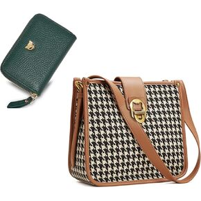 FOXLOVER Shoulder Bag and Credit Card Holders for Women