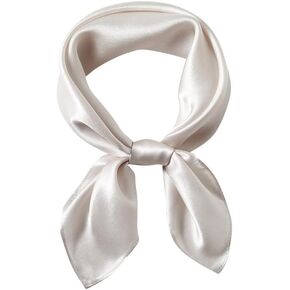21"x21" Solid Color Mulberry Silk Scarf Silk Hair Wrap Head Scarf Lightweight Square Neckerchief