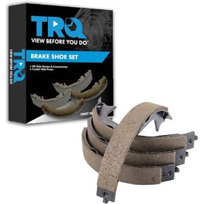 TRQ Rear Parking Brake Shoe Set Compatible with 2009 Volvo S60 1999-2009 S80 2003-2005 XC70 2003-2014 XC90