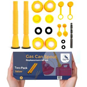 Gas Can Spout Replacement Kit (Single Pack) | Gas Can Nozzles, Gas Can Caps, Suitable for 1/2/5 Gallon Gas Can | Gas Can Nozzle Replacement | Fuel Can Spouts Old Style, Fit Most Gasoline Cans Tanks