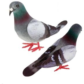 2 Pcs Artificial Foam Model Pigeon,Mini Artificial Birds for Home Decoration Party Wedding Supply in Kuwait
