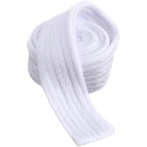 Prasacco Robe Belt White Robe Tie Cotton Robe Strap Bathrobe Belt Replacement Bathrobe Tie Waist Belt Robe Belt Replacement, 70.86 x 1.96 inch