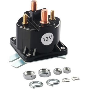 Dump Trailer Solenoid-Dump Trailer Parts for Intermittent Duty Solenoid Relay for SAZ4201GJ 7522 SAZ-4201ER 070009 190107 KTI Unit 391-2-C (12 V 4 Terminal 100 Amp)