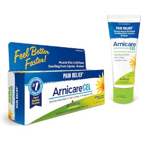 Boiron Arnicare Gel for Relief of Joint Pain, Muscle Pain, Muscle Soreness, and Swelling from Bruises or Injury - Non-greasy and Fragrance-Free - 2.6 oz (Horizontal)