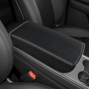Center Console Cover Pink Compatible with Tesla Model 3/Y 2017-2024,Leather Center Console Cover for Model 3 and Model Y Interior Accessories