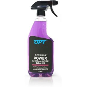 Optimum Power Wheel and Tire Cleaner - Acid-Free, Wheel Cleaning Spray Formula - Safe on All Wheel and Tire Types (17 oz)