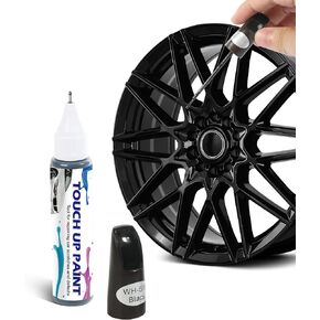 Touch Up Paint for Cars,Wheel Paint,Car Accessories Rim Paint,Two-In-One Repair Paint,Car Rim Scratch Repair Kit,Car Wheel Scratch Repair Touch Up Paint Pen,Quick and Easy Wheel Scratch Repair (Silver)