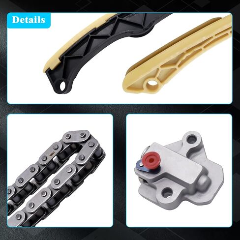 HiSport Timing Chain Kit with Guide Tensioner- Compatible with Hyundai Elantra Accent Sonata Tucson Kona Kia Optima Soul Forte Forte5 Rio Seltos Koup - 243212B620 244202B611 244312B620 244102B700 in Saudi Arabia