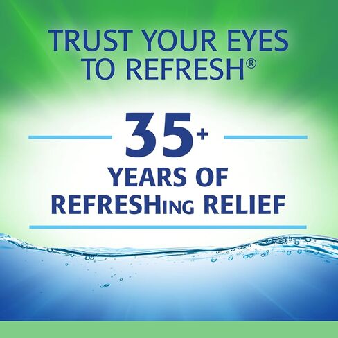 قطرات العين المزلقة Refresh Plus، خالية من المواد الحافظة، عبوات أحادية الاستخدام سعة 0.01 أونصة سائلة، 50 قطعة، قد تختلف التعبئة والتغليف in Kuwait