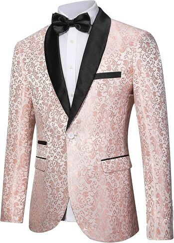 Mens Tuxedo Blazer Suit Jacket One Button Slim Fit Dinner Jackets for Party Prom Wedding Stylish Tuxedo in Saudi Arabia