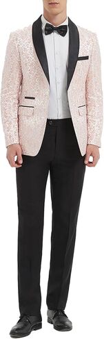 Mens Tuxedo Blazer Suit Jacket One Button Slim Fit Dinner Jackets for Party Prom Wedding Stylish Tuxedo in Saudi Arabia
