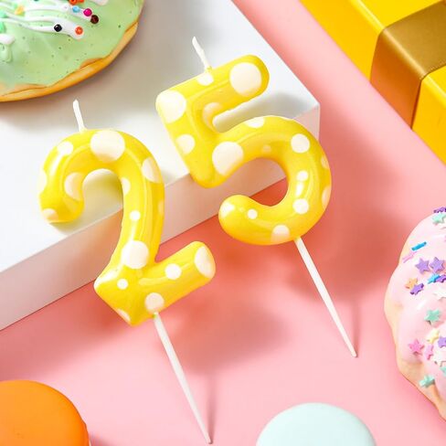 Sponge Birthday Number Candle Yellow Sponge Print Themed Birthday Candles Numeral Birthday Cake Topper for Sponge Themed Birthday Sponge Fans Party Decoration Supplies (Number 5) in Kuwait
