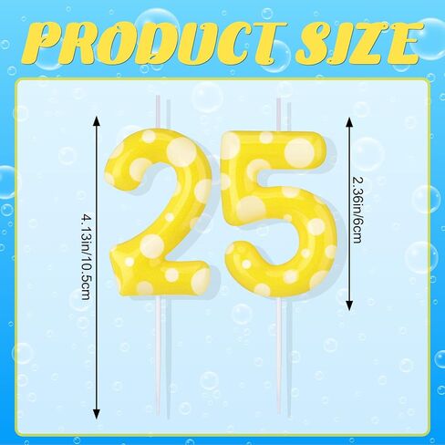 Sponge Birthday Number Candle Yellow Sponge Print Themed Birthday Candles Numeral Birthday Cake Topper for Sponge Themed Birthday Sponge Fans Party Decoration Supplies (Number 5) in Kuwait