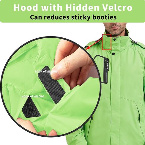 Men's Rain Jacket Waterproof Lightweight Hood jackets for Hiking Cycling Travel Raincoat S-6XL in Kuwait