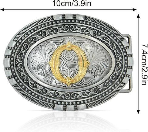 Western Belt Buckles Men Women: Belt Buckle 26 Initial Belt Buckles Men Western Belt Buckles for Men Women Boy Cowboy Cowgirl in Saudi Arabia