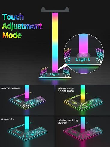 RGB Headset Stand Desk Accessories, Headphone Stand with 1 Type-C Port, Headphone Holder with 10 Light Modes and Non-Slip Rubber, Best Gift for Husband, Kids, Boyfriend in Saudi Arabia