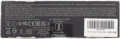 Western Digital 500GB P40 Game Drive SSD - Up to 2,000MB/s, RGB Lighting, Portable External Solid State Drive SSD, Compatible with Playstation, Xbox, PC, & Mac - WDBAWY5000ABK-WESN in Saudi Arabia